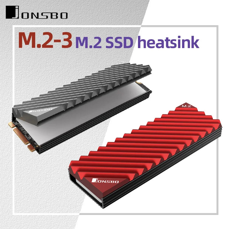 Jonsbo M.2 2280 Solid State Hard Disk Aluminum Heatsink SSD NVMe Heat Sink with Thermal Pad PC Accessories