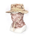 Camouflage Boonie Cap Balaclava Hat Suit Foldable Soft Hat Outdoor Hunting Fishing Wide Brimmed Hat Sunscreen Caps
