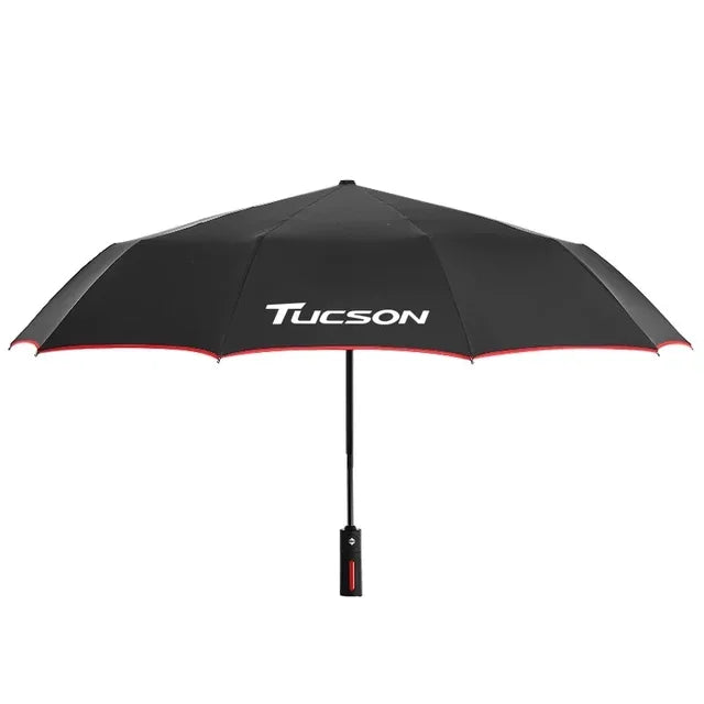 Car Automatic Folding Windproof Sunshade Umbrella For Hyundai N Line N Performance Grand Santafe Tucson Solaris Auto Accessories
