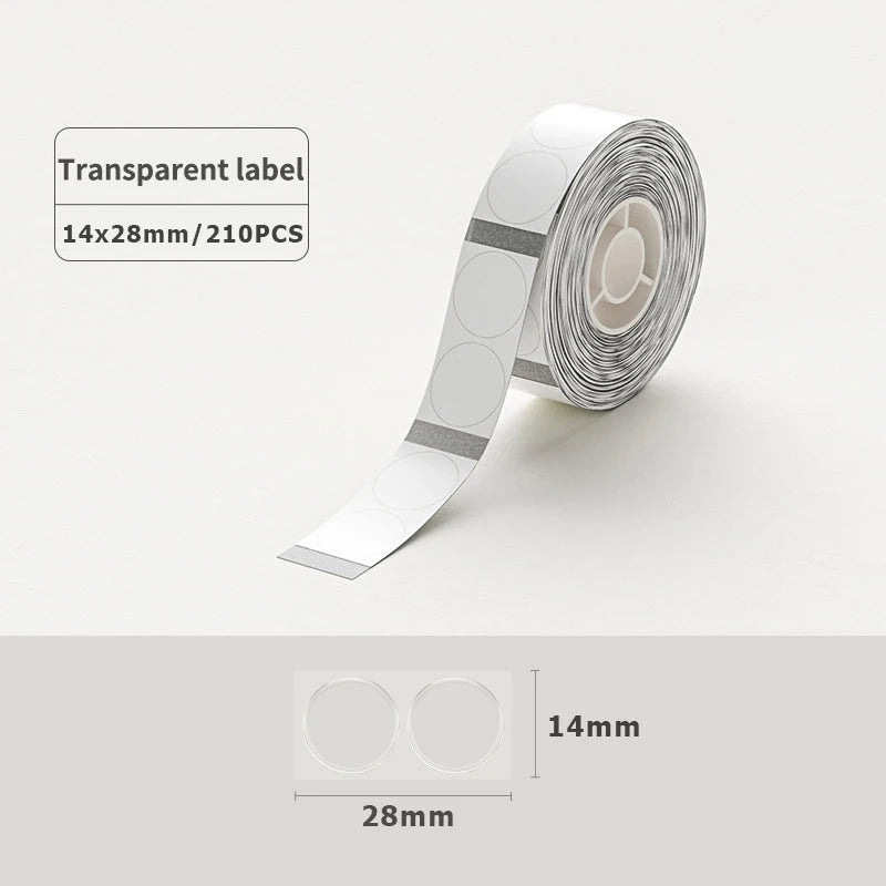 1Roll P12 P15 Thermal Label Sticker 12mm*40mm tape Compatible D30 Q30 Marklife P11 P50 L12 DELI Q2 Labeller