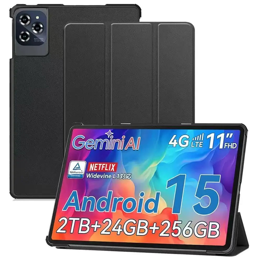 For Funda Tabwee W90 T90 11" Smart Tablet Case Tri-folded Stand  Cover with Hard Back Coque