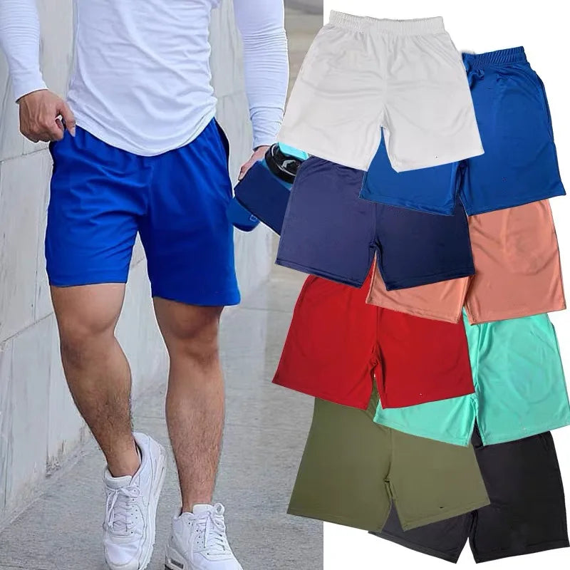 1pcs Mens Running Shorts Boys Fitness Training Pants Basketball Football Sport Shorts Men's Sport Casual Beach Quick Drying Pant