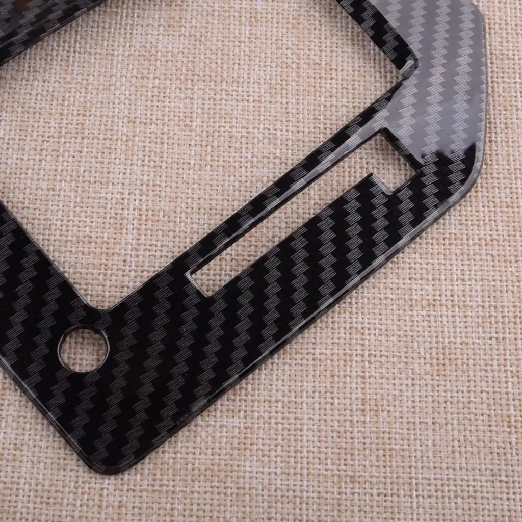 Car Interior Center Console Gear Shift Box Panel Trim Cover Carbon Fiber Style Plastic Fit for Subaru XV Crosstrek 2018-2021 LHD