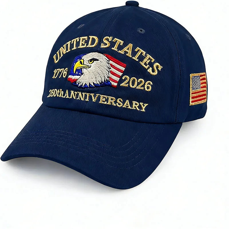 ABLECAP Unisex Dad Hat with USA Eagle Embroidery 250th Anniversary Outdoor Sunscreen Baseball Cap for Men And Women