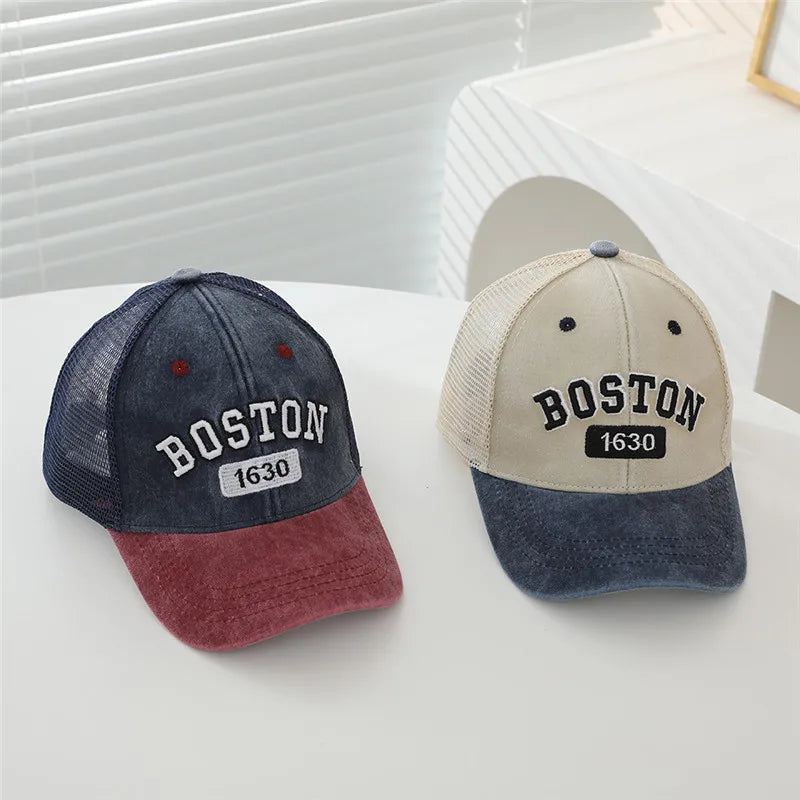 New Summer Baby Baseball Caps Fashion Outdoor Adjustable Sport Hats Sunscreen Hat Kids Boys Girls Mesh Cap