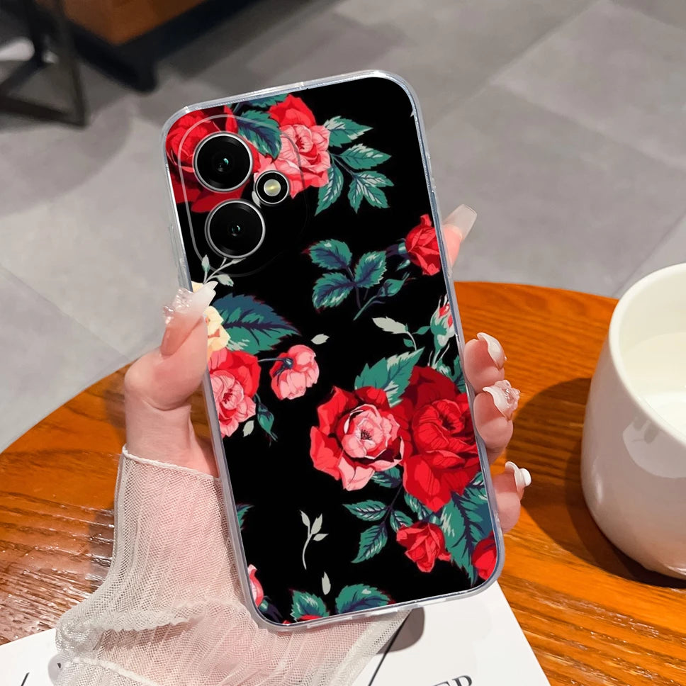 For Honor 400 Pro 5G Case Cute Astronaut Transparent TPU Soft Silicone Phone Back Cover For Honor 400Pro High Quality Funda Capa