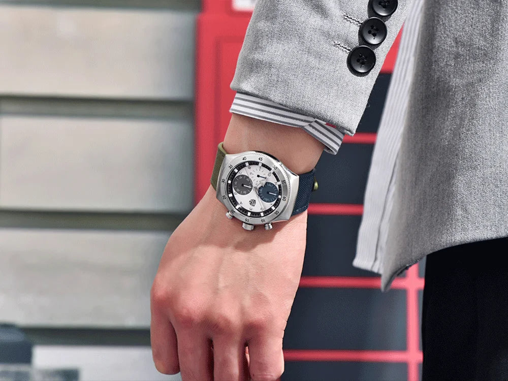 2026 RollsTimi new men's watch luxury men's quartz watch waterproof high-end men's sports chronograph VD55 stainless steel watch