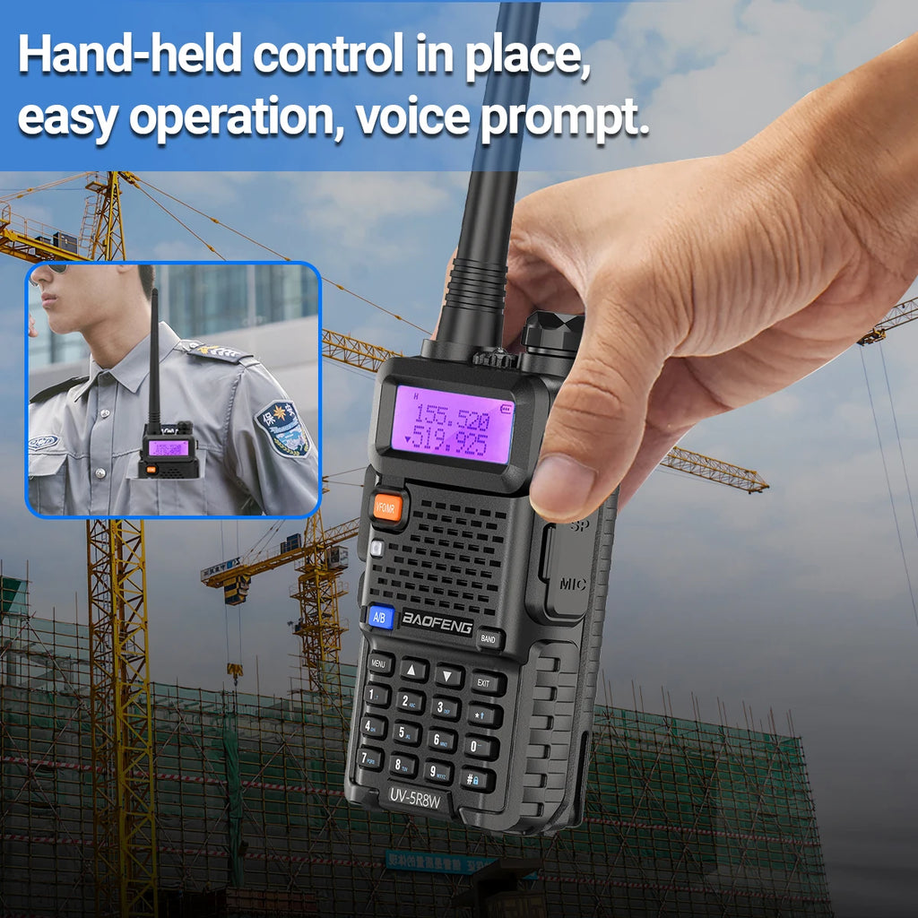 2PCS Baofeng UV 5R 5W 8W Walkie Talkie Portable Ham CB Radio Dual Band VHF UHF FM Transceiver Two Way Radio UV82 S9 K5 Plus