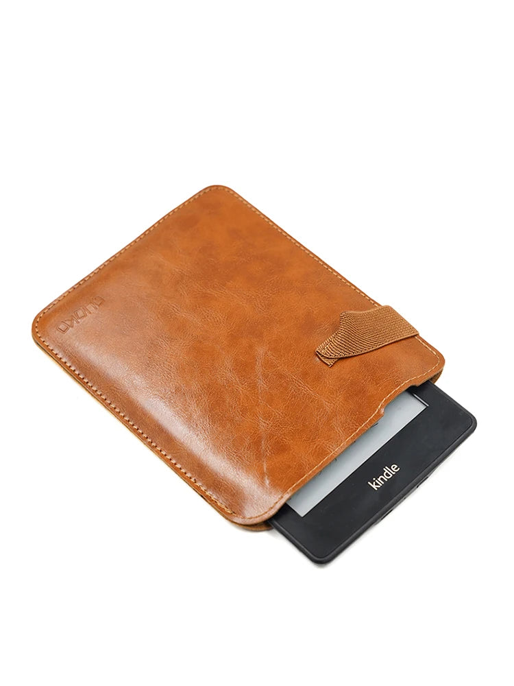Anti falling style super slim sleeve pouch cover,microfiber leather E-Book sleeve case for Kobo glo HD 6"