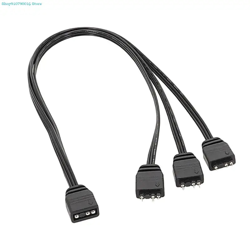 5V 3 Pin ARGB Splitter Cable 3Pin Addressable RGB Splitter Extension Connect and Extend Your Addressable LED Strips Fans