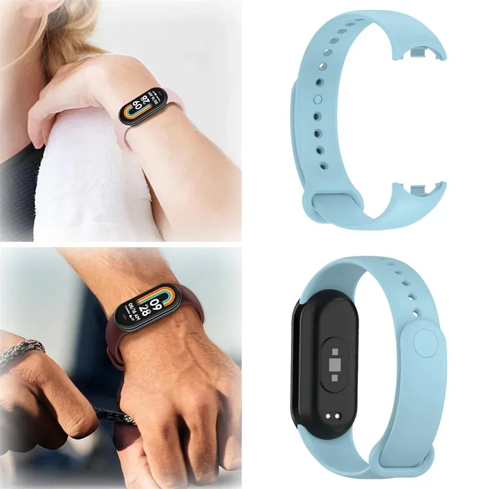 Official silicone Watch band For Xiaomi Mi band 10-NFC Strap Replacement miband10 Bracelet Sport smart mi band 9-8 Accessories