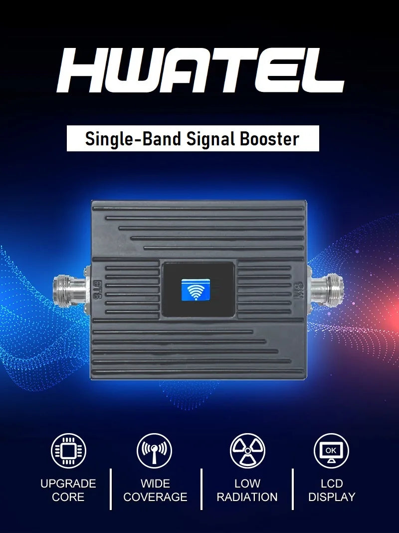 HWATEL Low Cost Band B8 B7 B58 B3 B1 850 900 1800 2100 2600 MHZ Single Band Cellular Amplifier Mobile Signal Booster Repeater