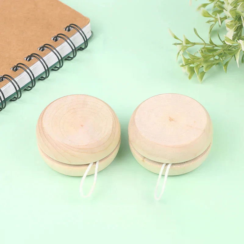 Wooden Yoyo Toy, Color Mini Round DIY Baby Yoyo Ball, Kids Gift