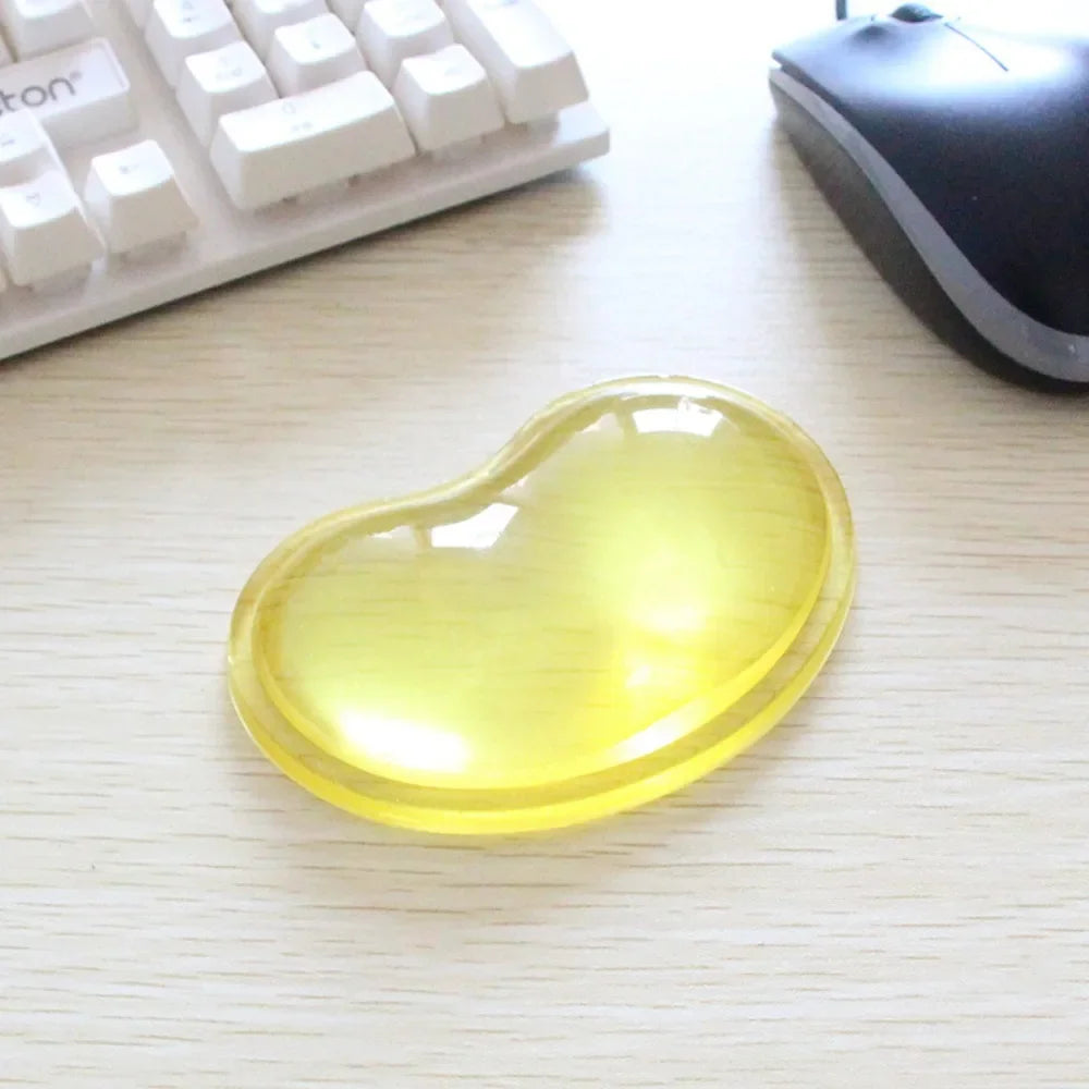 1PC Silicone Wavy Comfort Gel Computer Mouse Hand Wrist Rests Support Cushion Pad Fashion Heart-shaped Wrist Pad Hand Pillow