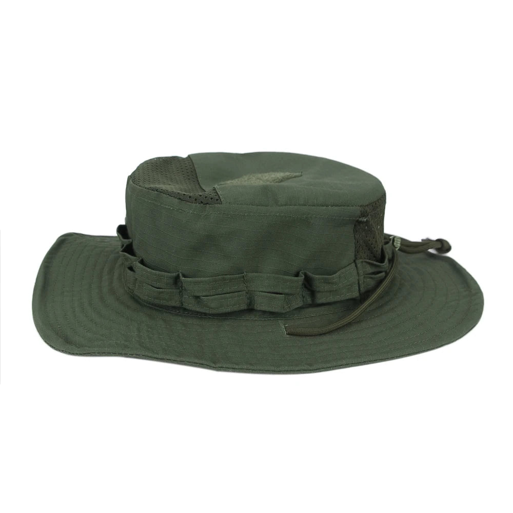 1pc/5pcs Camo Boonie Hat Sunscreen Breathable Bucket Hat Men's Outdoor Hiking Hunting Fishing Windproof Fisherman's Hat