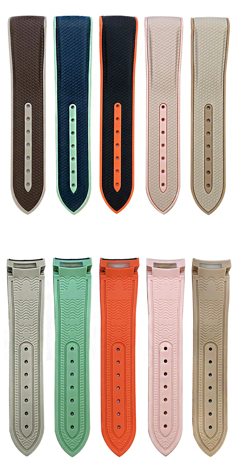 for Omega Planet Ocean Speedmaster Seamaster AT150 18mm 19mm 20mm High Quality Rubber Watchband Silicone Colorful Watch Strap