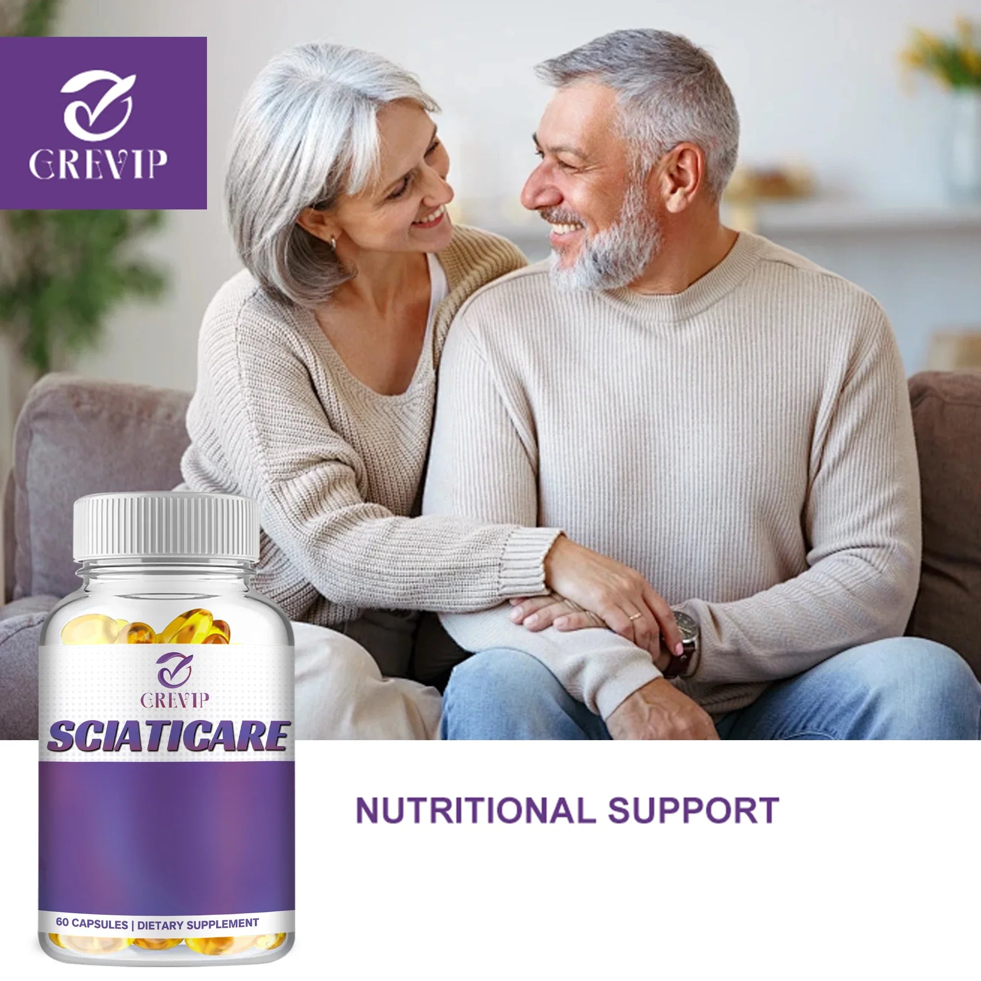 Sciatic Nerve Relief - Alpha Lipoic Acid - Promotes Sciatic Nerve Comfort & Relieves Nerve Pain - 60 Capsules