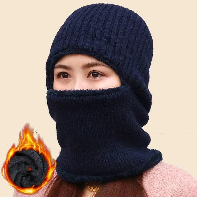 Ski Mask for Men Knitted Full Winter Face Mask 1 Hole Balaclava Ski Hat for Cold Weather Men Women