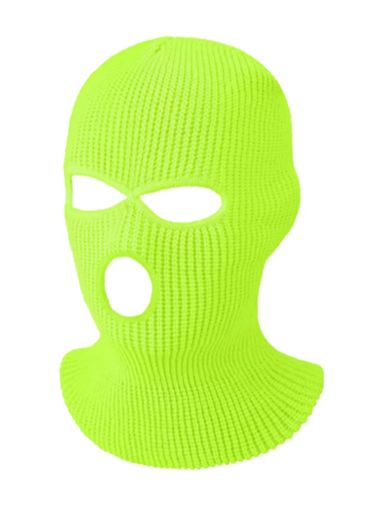 3 Hole Winter Knitted Mask for Warmth Balaclava Hat Suitable for Outdoor Sports Skiing Cycling Full Face Mask