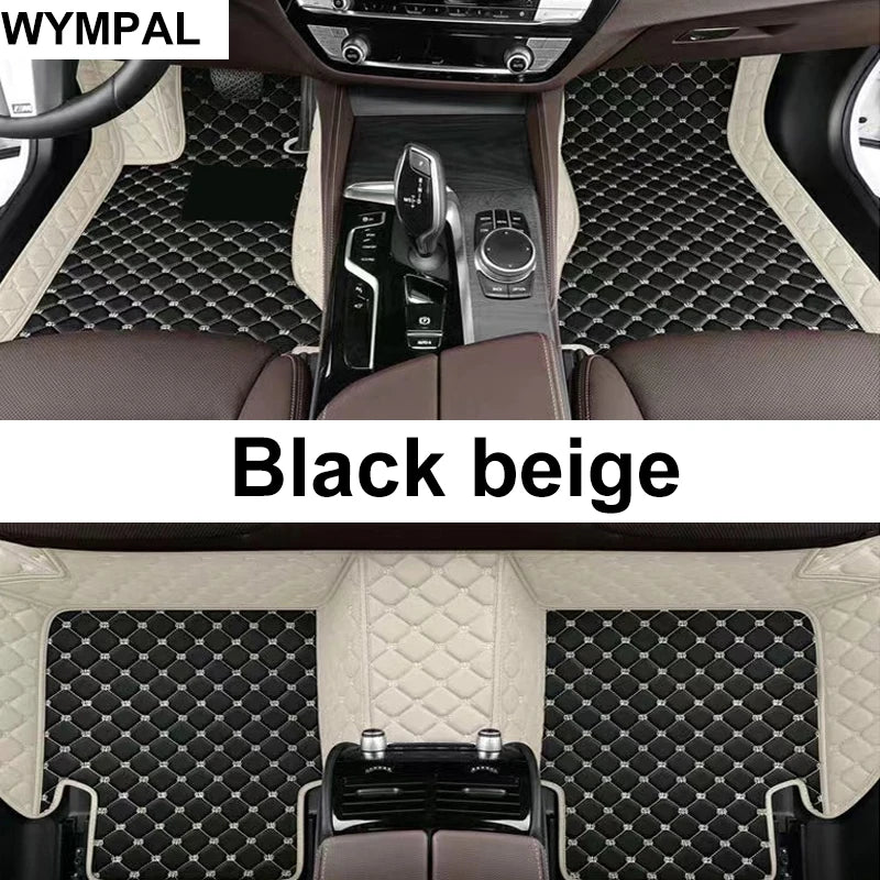Car Mats Floor For Hyundai Kona Electric OS 2018 2019 2020 2021 2022 Anti Dirt Protective Carpets Leather Mats Car Accessoriess