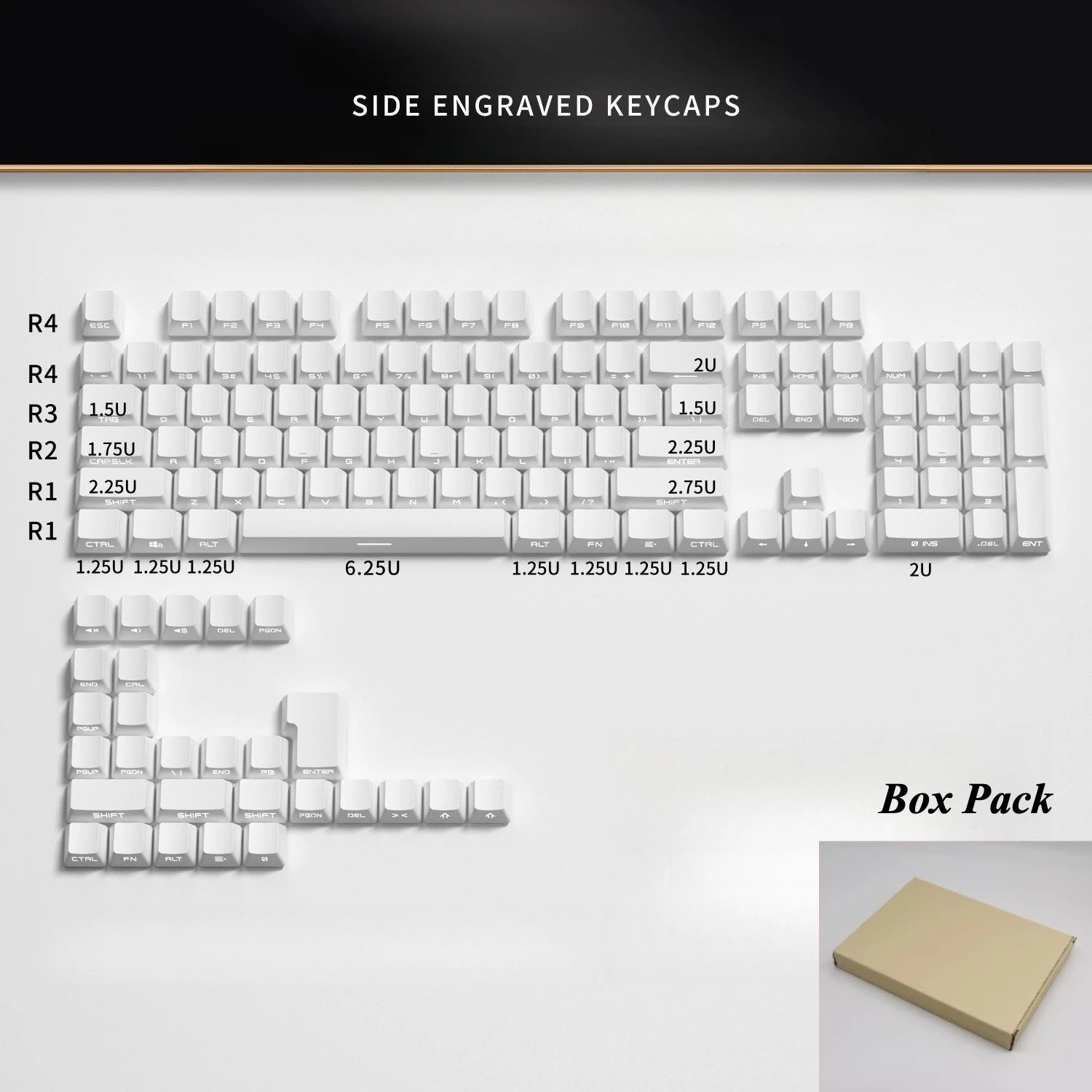 Gradient Keycaps 134 Keys OEM Profile PBT Double Shot Keycap For MX Switch Gaming Mechanical Keyboard Side Printed RGB Key Caps