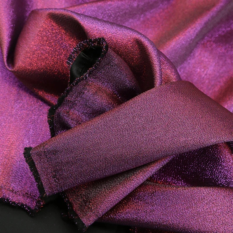 Mermaid Gradient Phantom Fabric Glitter By The Meter for Upholstery Skirts DIY Sewing Fashion Designer Cloth Breathable Textured