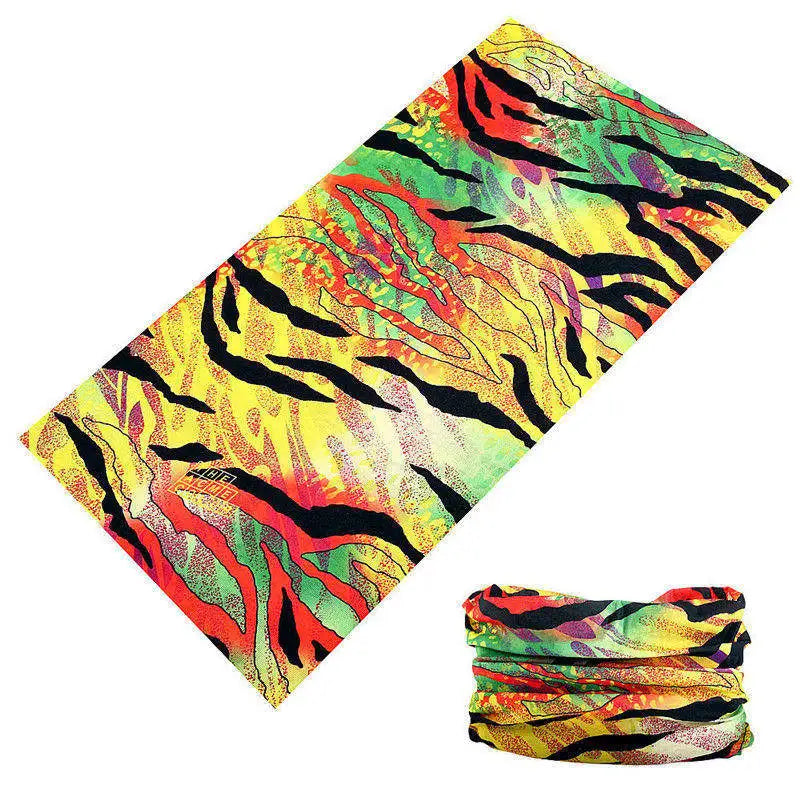 Beautiful Leopard Print Headdress Deporte Sport Face Mask For Women Cycling Bandanas Tube Headband Female Balaclava Head Scarf