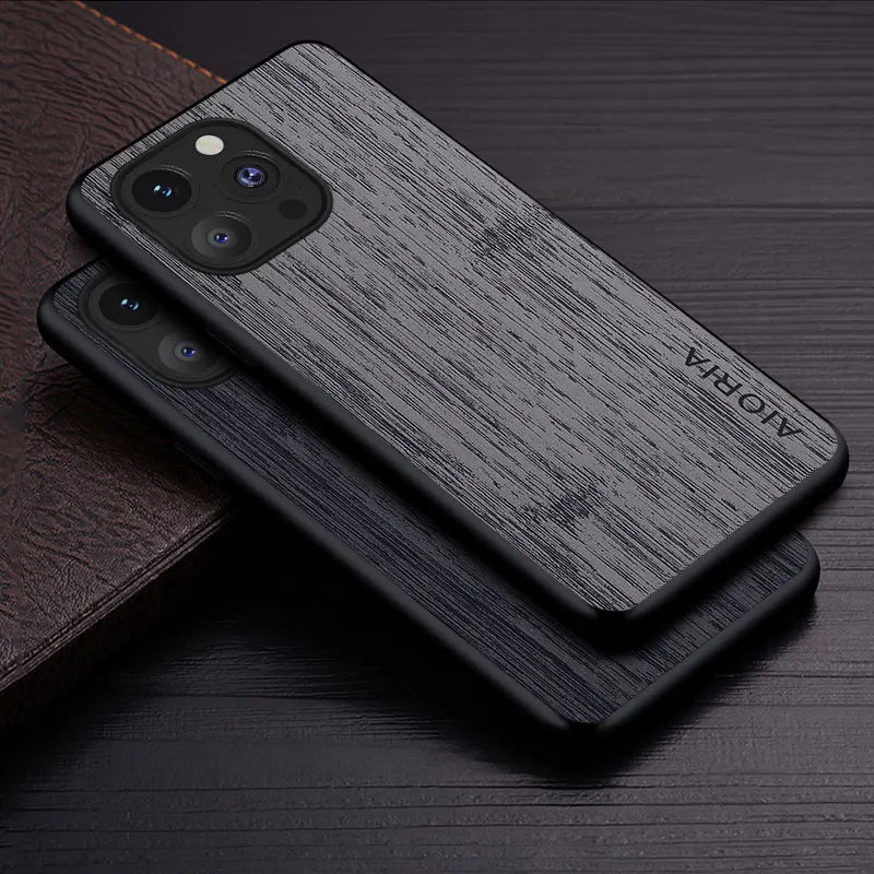 Case for iPhone 15 14 13 12 11 Pro Max Plus Mini 5G bamboo wood pattern Leather cover Luxury coque for iPhone 15 pro max case