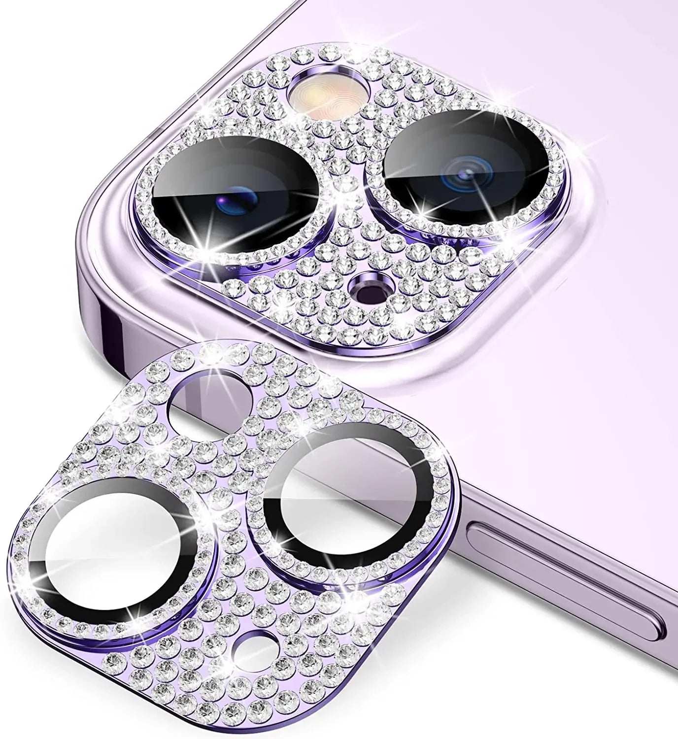 1Pcs Diamond Camera Lens Protection Cover For IPhone 14 Plus 13 Pro Max 12 Mini 14Pro 13Pro 12Pro Glass Protector Accessories