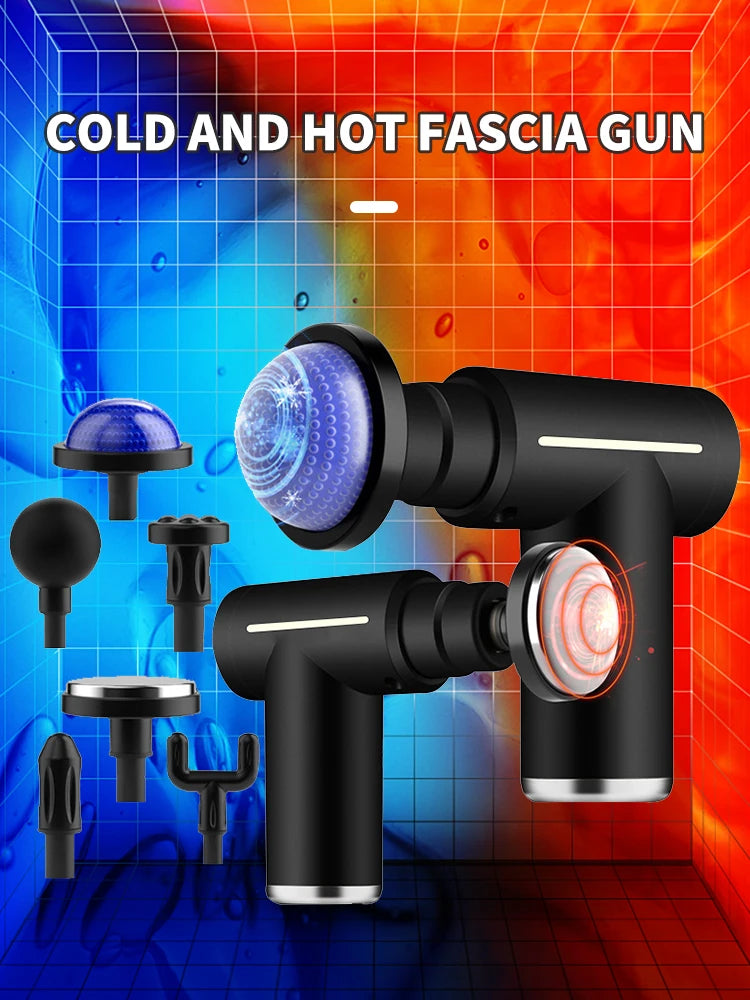 6 Replacement Head Fascia Guns Cold Compress Hot Compress Fitness Electric Impact Gun Muscle Relaxation Massager Small Vibrator