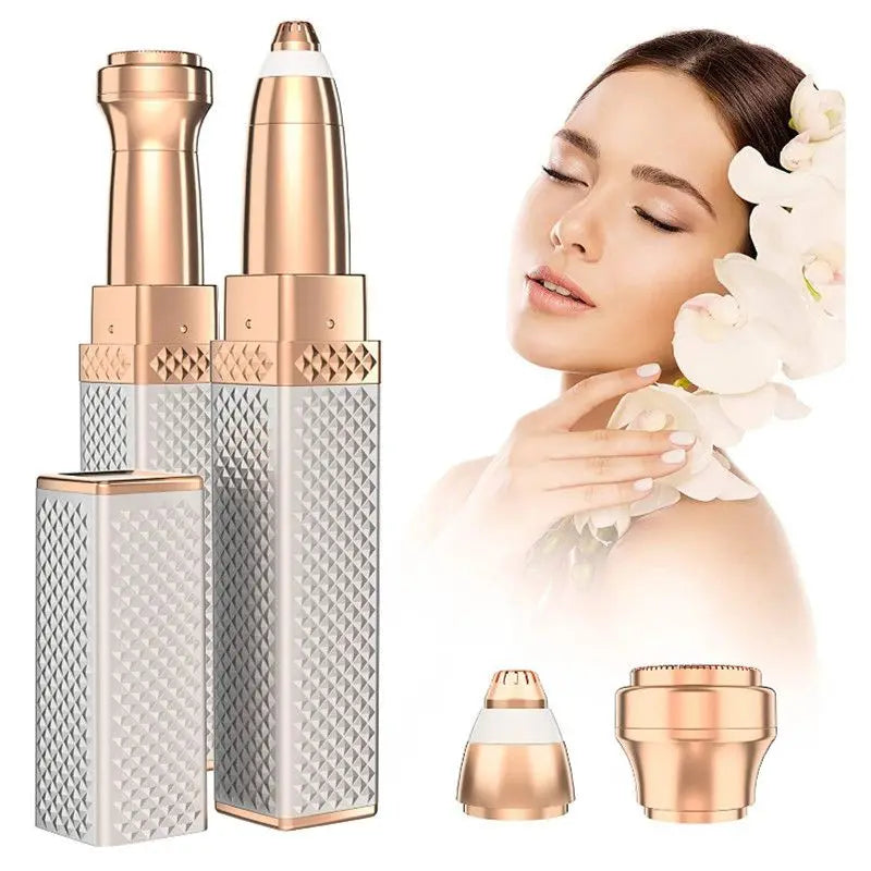 Electric Eyebrow Trimmer 2 In 1 Precise Eyebrow Trimmer Ladies' Lipstick Shaver Multifunctional Makeup Tools Beauty Products