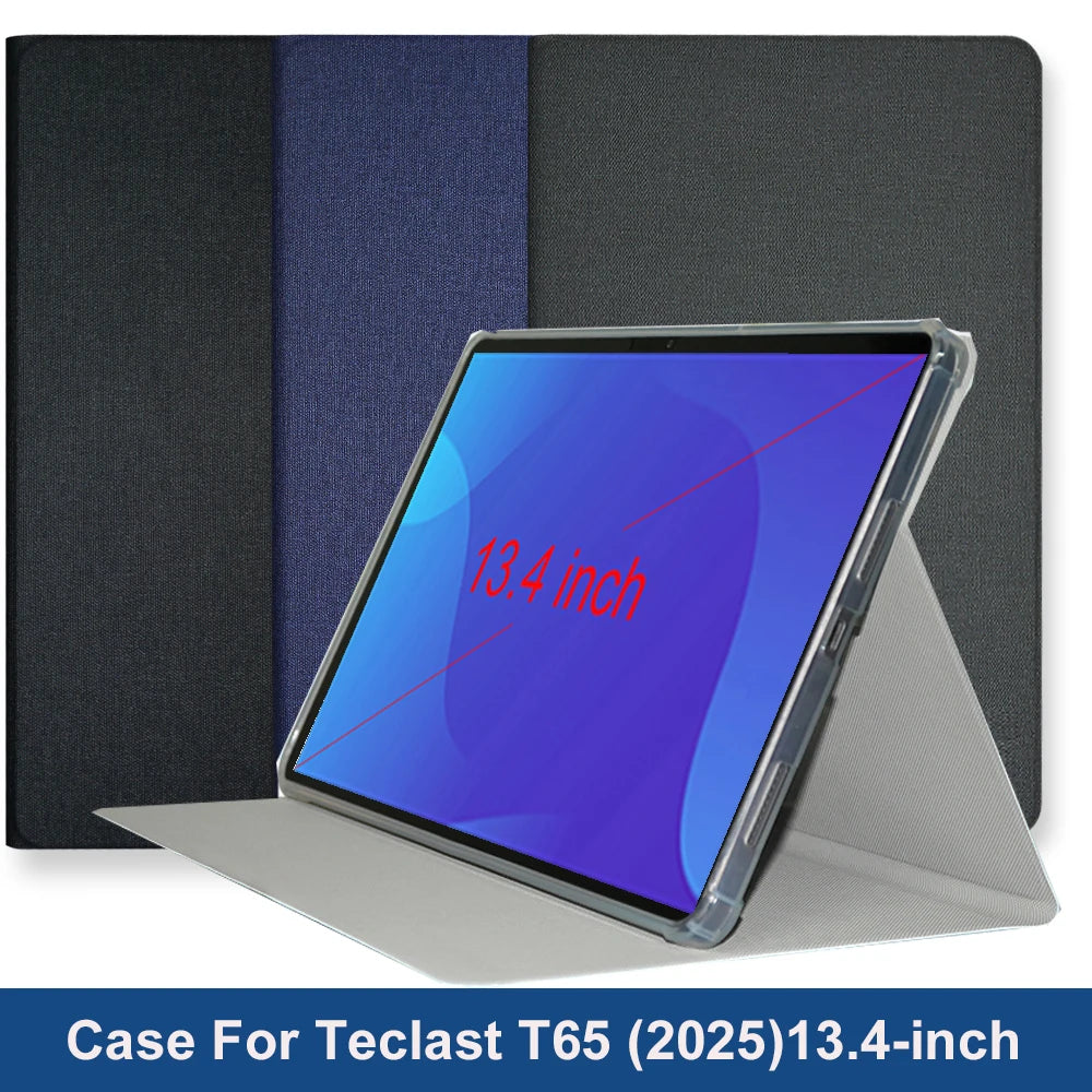 Case For Teclast T65 2025 13.36" inch Tablet Case Smart Auto Sleep/Wake Coque with Soft TPU Back Shell Funda Flip Book Cover
