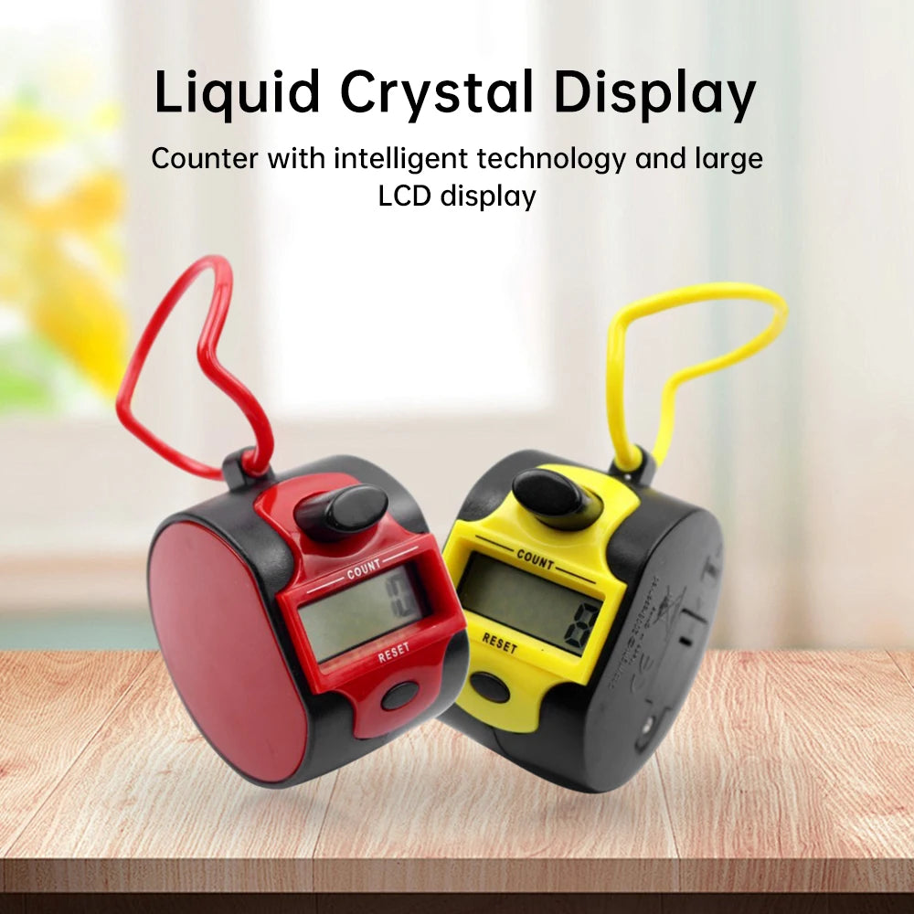 Digital Counter With 5-Digit LCD Display For Accurate Counting In Sport Events And Public Places Handheld Manual Tally Counter