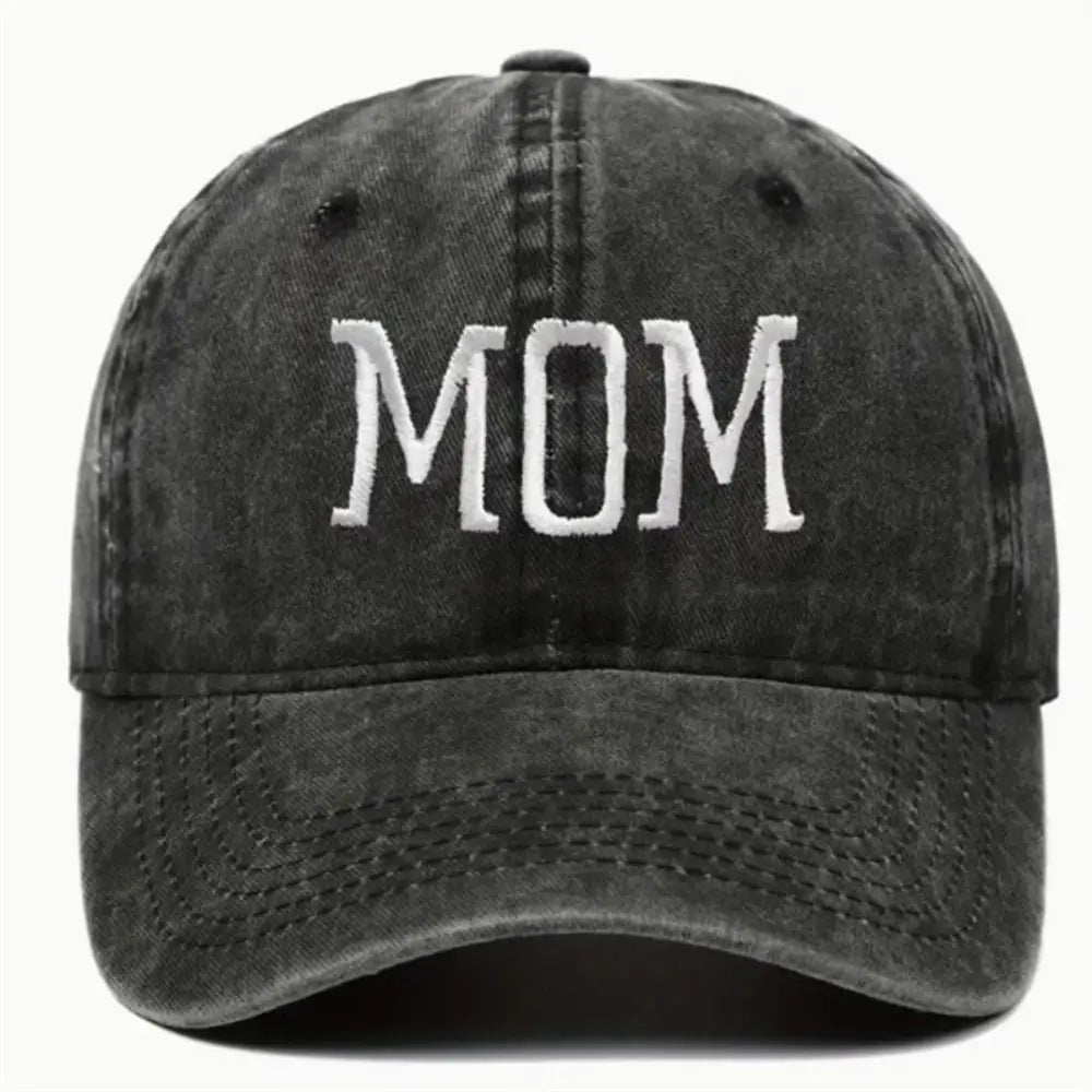 Fashion DAD MOM Embroidery Baseball Caps Adjustable Hiphop Baseball Hats Distressed Faded Cap Vintage Sunscreen Hats