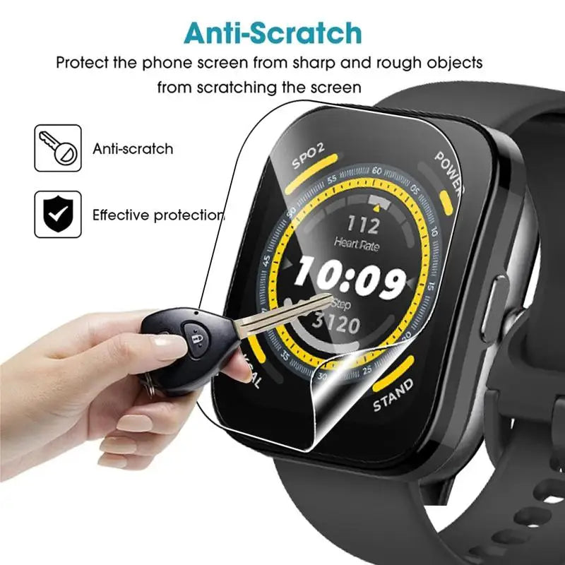 For Amazfit Bip 5 Screen Protector Soft TPU Hydrogel Films For Amazfit Bip 5 Protector HD Clear Anti-Scratch Film Accessories