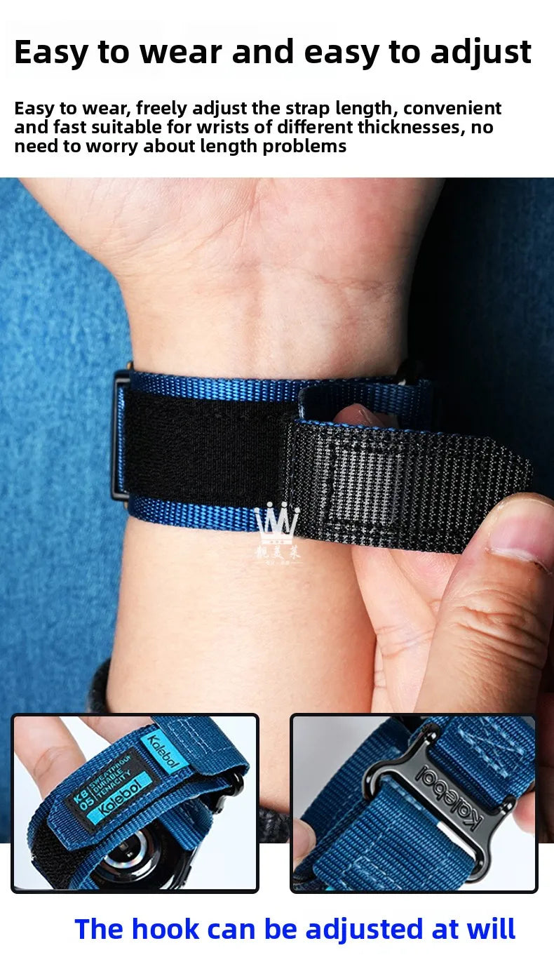 AE1200 Loop Design Nylon Canvas Strap For Casio Watches A158W/A168/W-216H/F-91/AE1300/1500/AE-1200 Outdoor Sports watchband 18mm