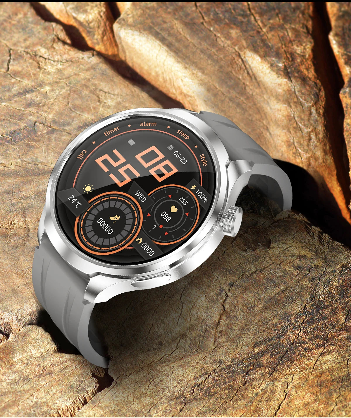 2025 New GPS Sports Smart Watch Men 1.85-inch AMOLED Screen Men IP68 Waterproof Clock Compass Call NFC fitness Tracking Watches