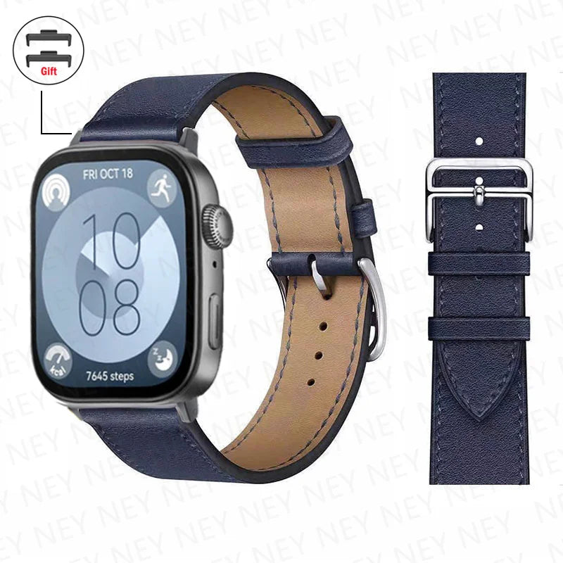 Leather Bracelet For Huawei Watch Fit 3 Strap Smart watch Replacement Sport Wristband retro Band Huawei Fit 2 fit3/2 Accessories
