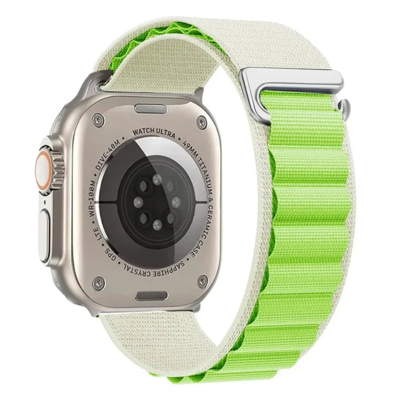Alpine Loop Strap For Apple Watch Ultra 3 2 1 Band 49mm 11 10 9 8 7 45mm 41mm 42mm 46mm Nylon Bracelet iWatch 6 5 4 3 SE3 2 Belt