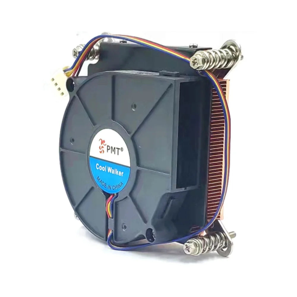 Full Pure Copper 1U Server Radiator 29mm Height Double Ball Turbo Cooling Fan LGA1700 2011 1200 115x AM4 AM5