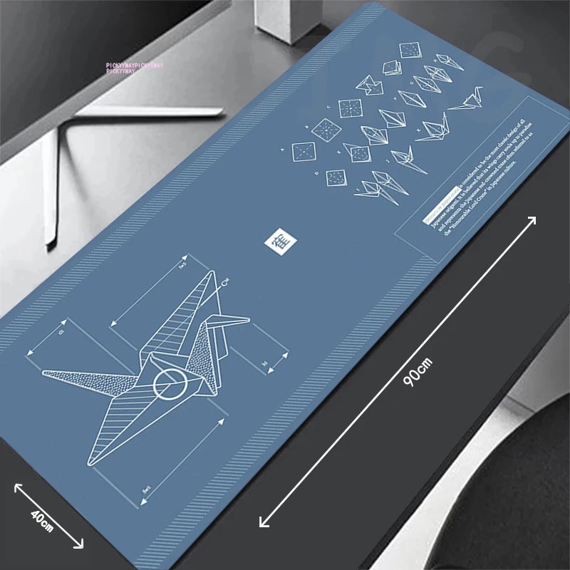 Paper Crane Large Mousepad Gamer Mousepads Keyboard Mat Desk Rug Waterproof Pc HD Desk Mats Company Mouse Pad For Gift