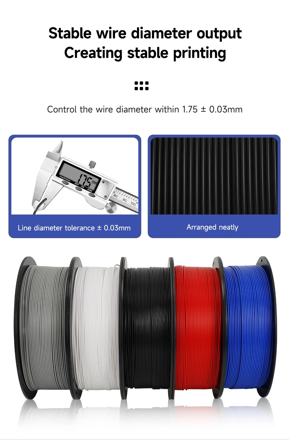 5kg/set PLA/PETG/TPU Filament 1.75MM 3d Printer Filament Materials 100% No Bubble Plastic Printing Materials for 3d Pen