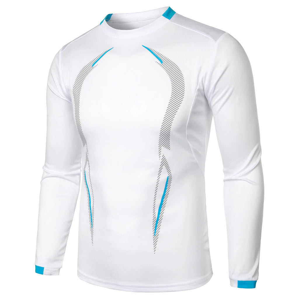 Summer men's fitness sports training Breathable short sleeve quick drying clothes men's sports fashion long sleeve T-shirt