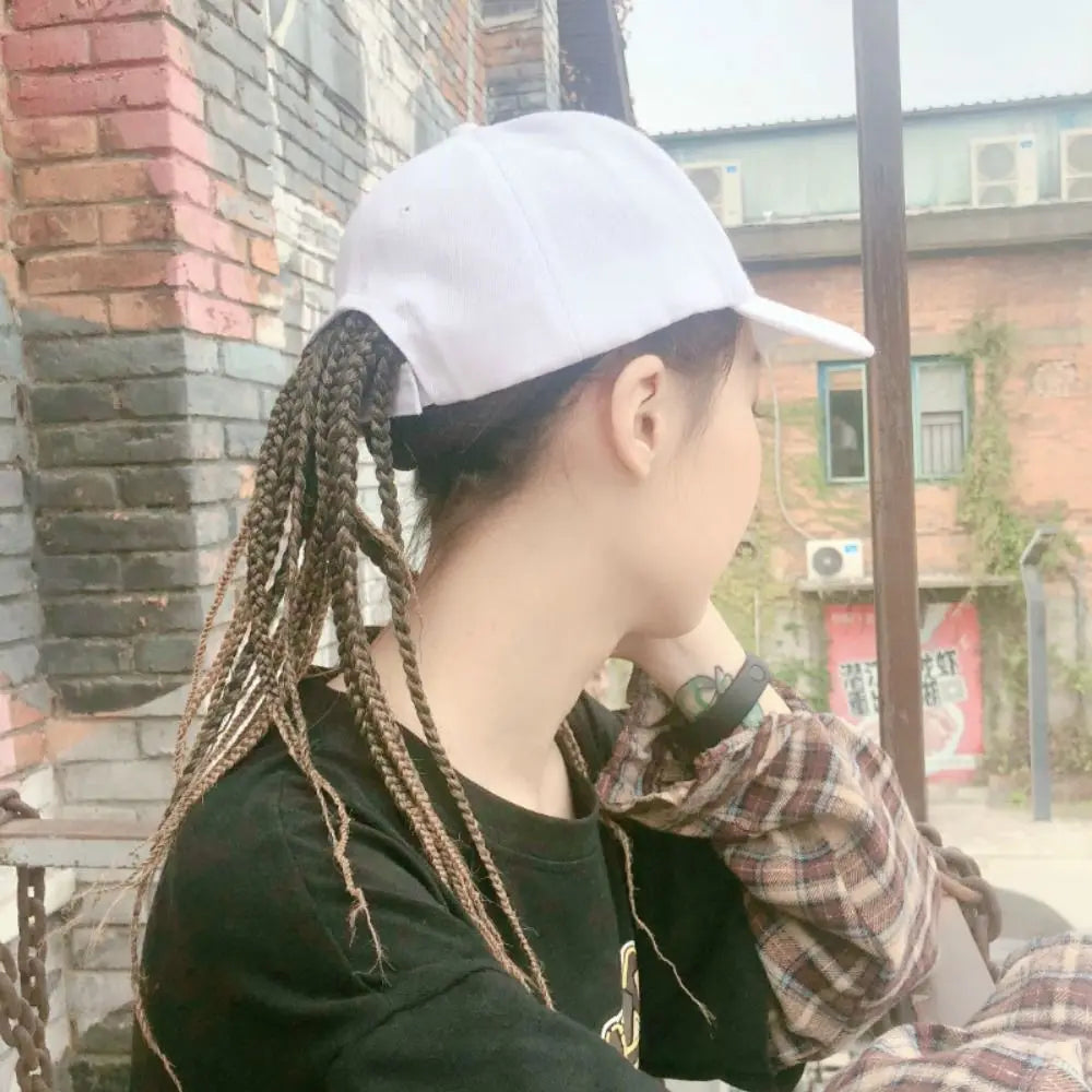 Baseball Cap Wig Hip Hop Hat Daily Wear Synthetic Wig Wig Hair Dreadlocks Cap Peaked Cap Dirty Hair Braid Sun Visor Hats