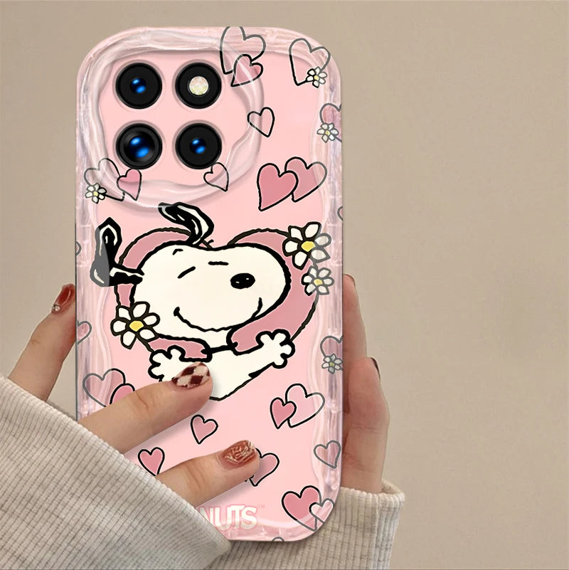 S-Snoopy Case for Xiaomi Mi 15 14T 13 Lite 12 Pro 12S 12X 11i 5G POCO X7 X6 X5 X4 GT X3 NFC F6 F5 M6 Plus Soft Silicone Cover