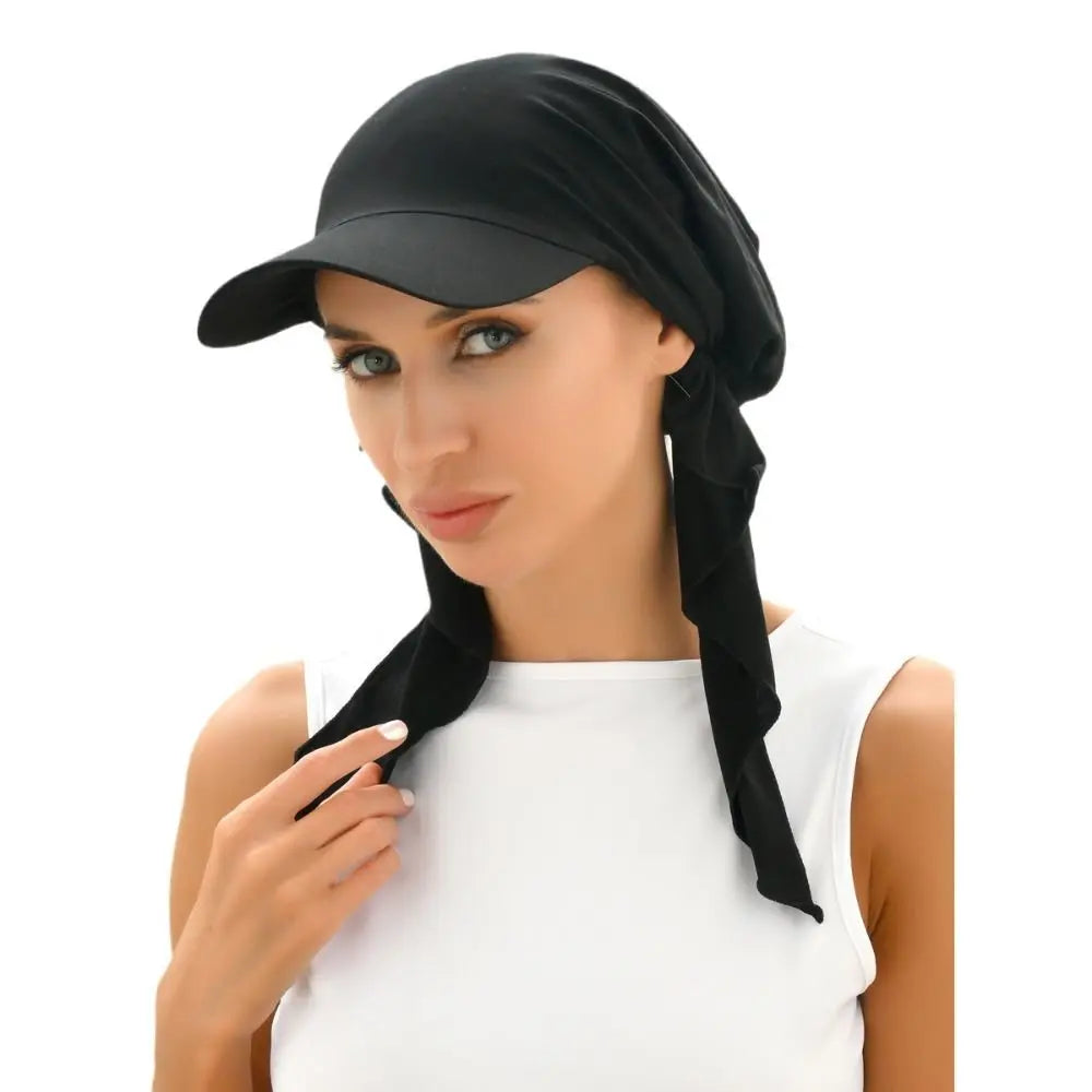 Casual Solid Color Headscarf Baseball Cap Turban Cap Nylon Sunscreen Beach Hats Sunscreen Hat Baseball Hat Hijab Shawl Sports