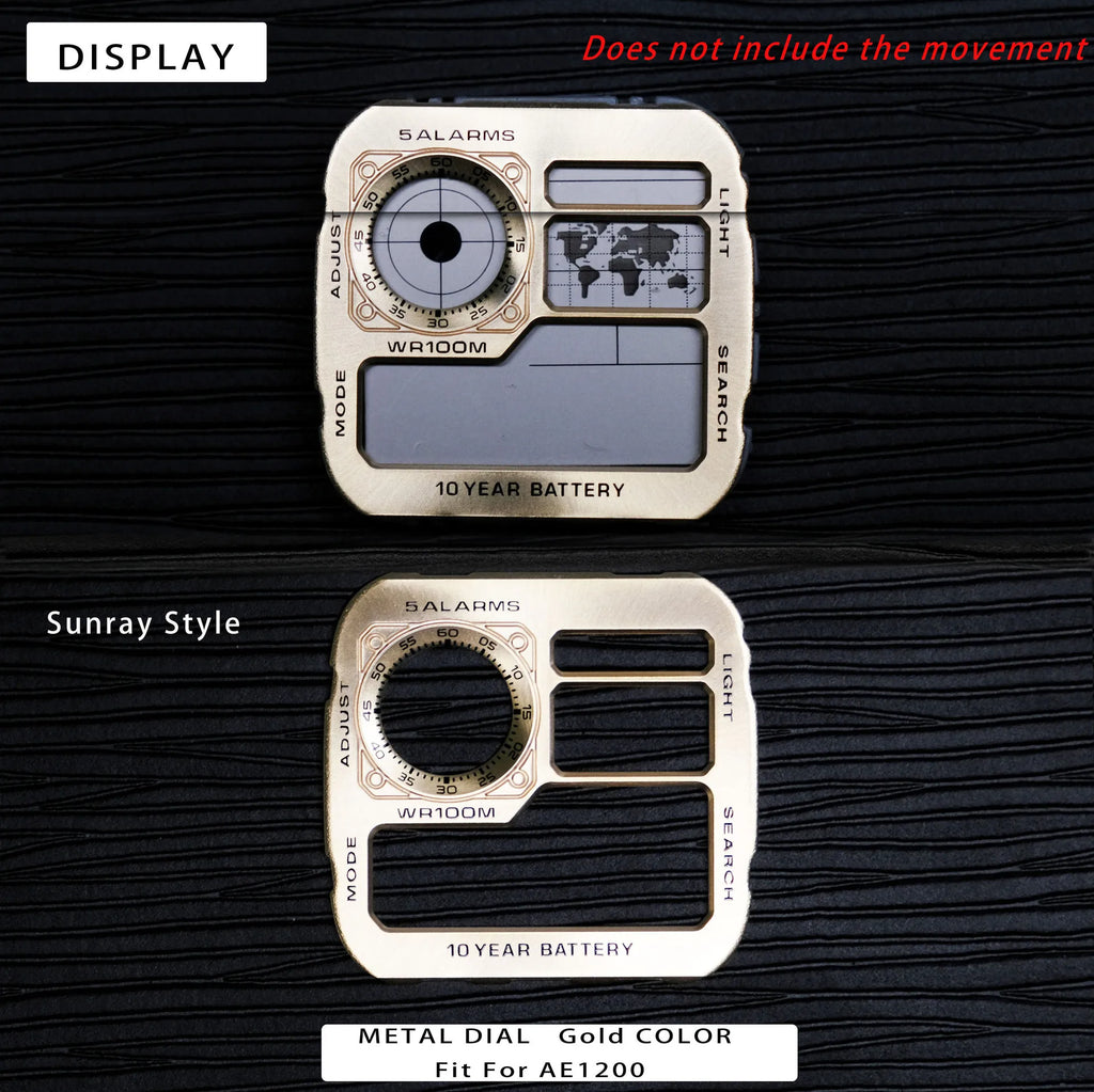 Color Display Film for Casio AE-1200 AE-1300, DIY Screen Modification Overlay Sticker, High-Quality Watch Dial Upgrade Kit