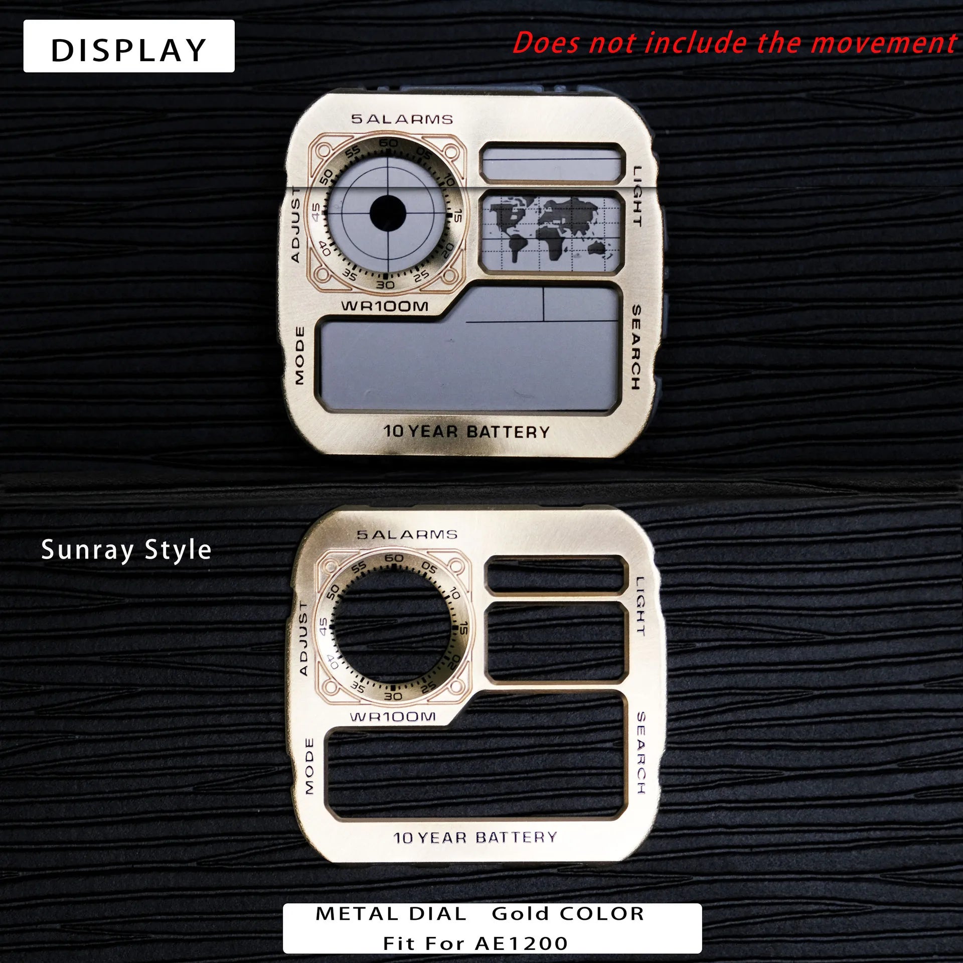 Color Display Film for Casio AE-1200 AE-1300, DIY Screen Modification Overlay Sticker, High-Quality Watch Dial Upgrade Kit
