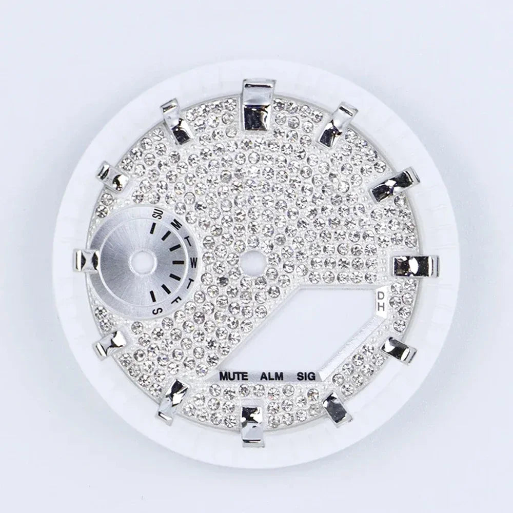 Luxury Diamond Watch Dial For GA2100 GA2100 DIY Watch Mod kit Dial Scale For GA-2100 GA2110 Modification Watch Parts Accessories