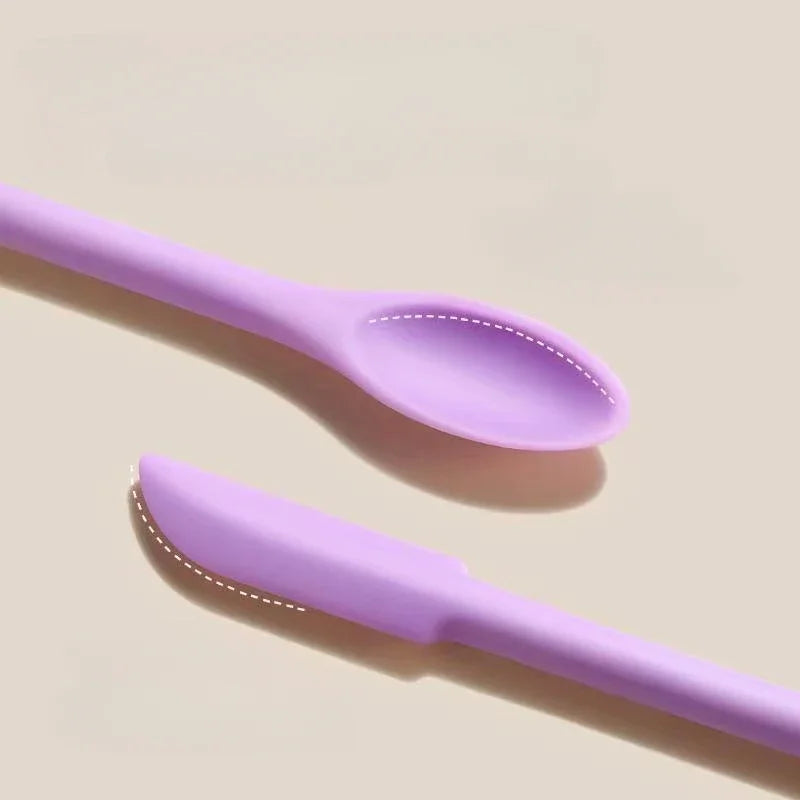 1/3pcs Double-Head Cosmetic Spatula Lengthened Silicone Scraper Jam Deep Bottle Scraper Mini Spatula Set Makeup Beauty Tool Kit